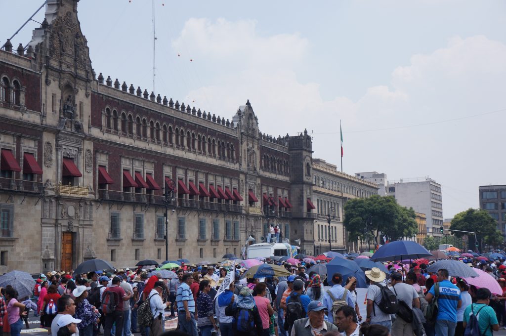 Protests Historical District Mexico City Mexico