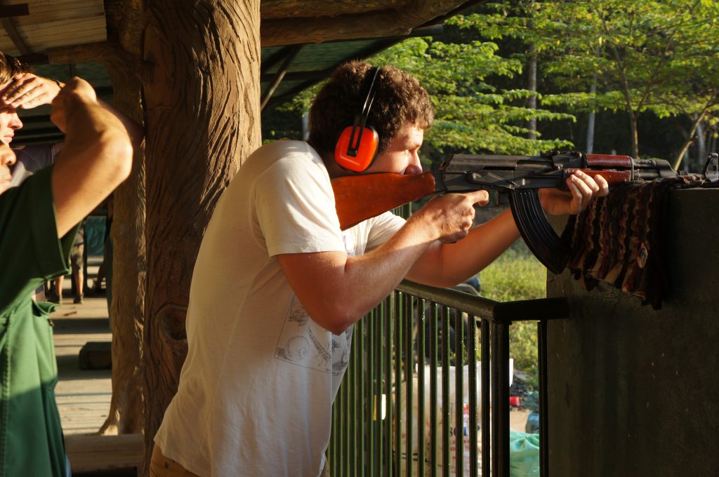 AK47 Shooting Range Cu Chi Tunnels Ho Chi Minh City Vietnam