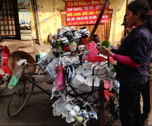 Overloaded Bicycle Hanoi Vietnam