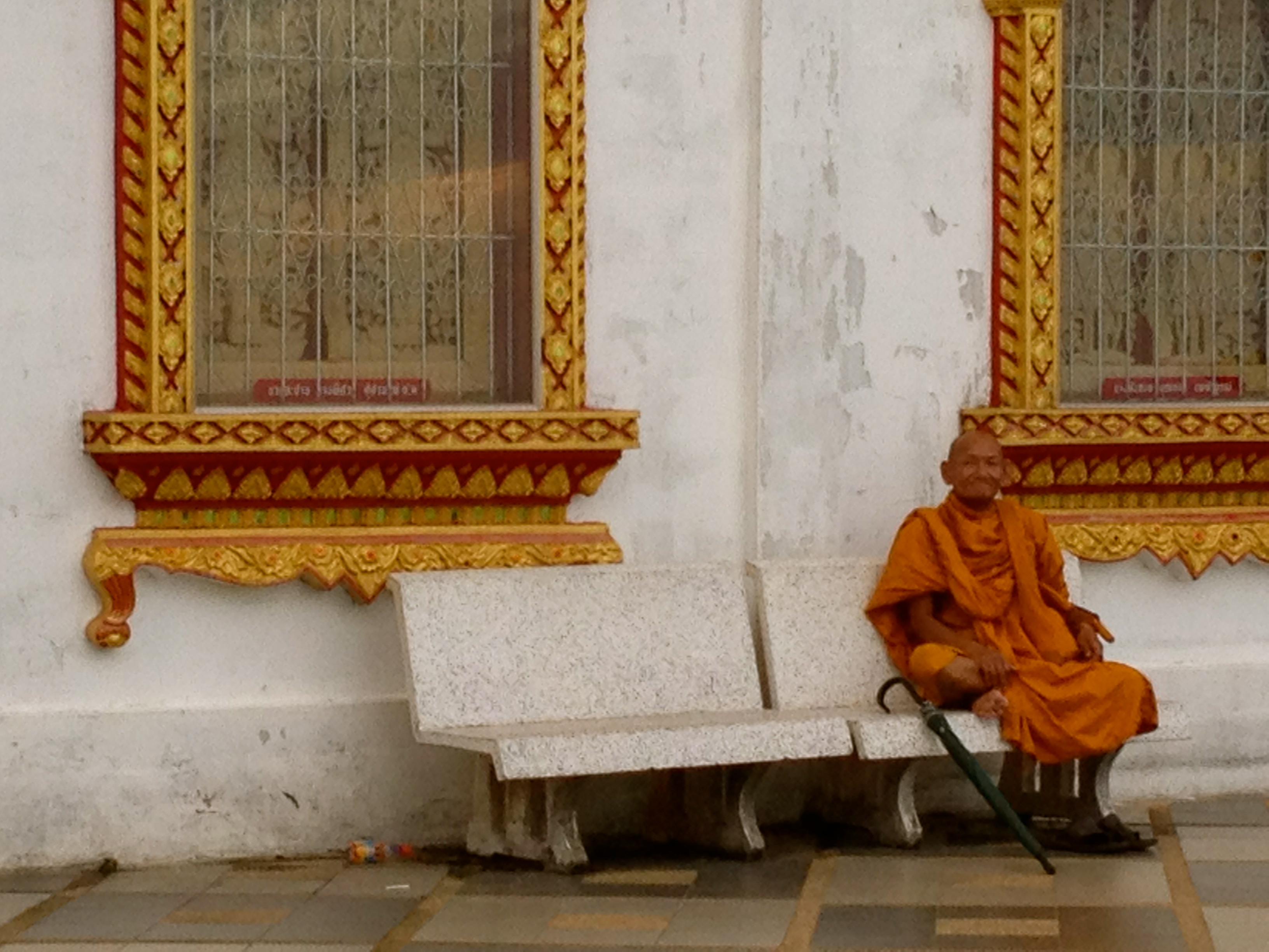 Monk Doi Suthep Temple Chiang Mai Thailand