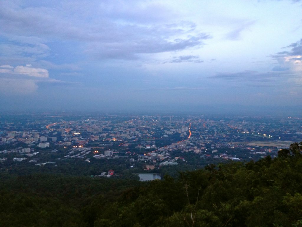 View from Doi Suthep Temple Chiang Mai Thailand