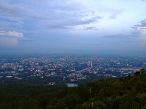 View from Doi Suthep Temple Chiang Mai Thailand