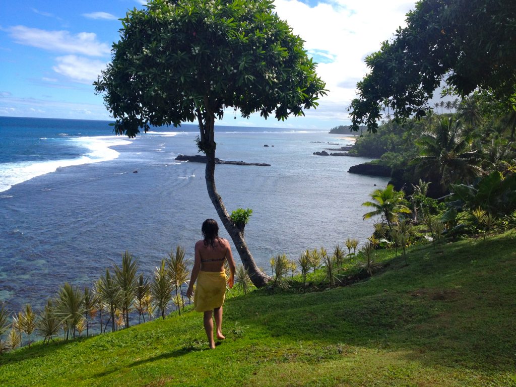 View from To Sua Ocean Trench Upolu Island Samoa