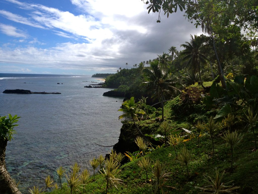 View from To Sua Ocean Trench Upolu Island Samoa