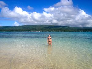 Namua Island Beach off Upolu Island Samoa