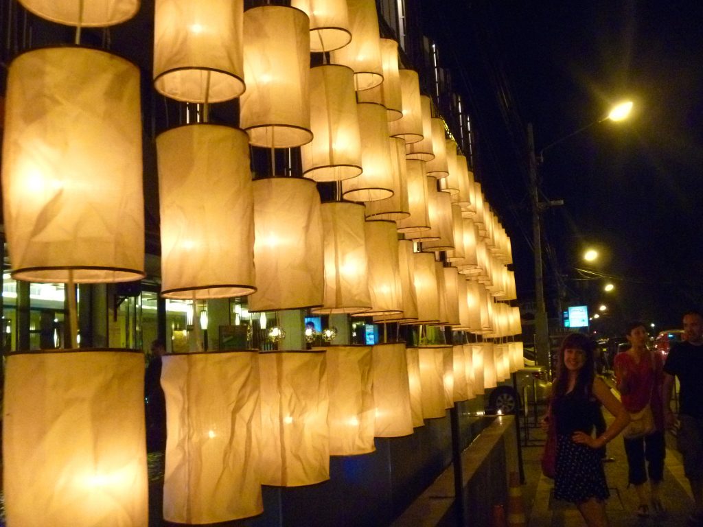 Lanterns Loi Krathong Festival of Lights Chiang Mai Thailand