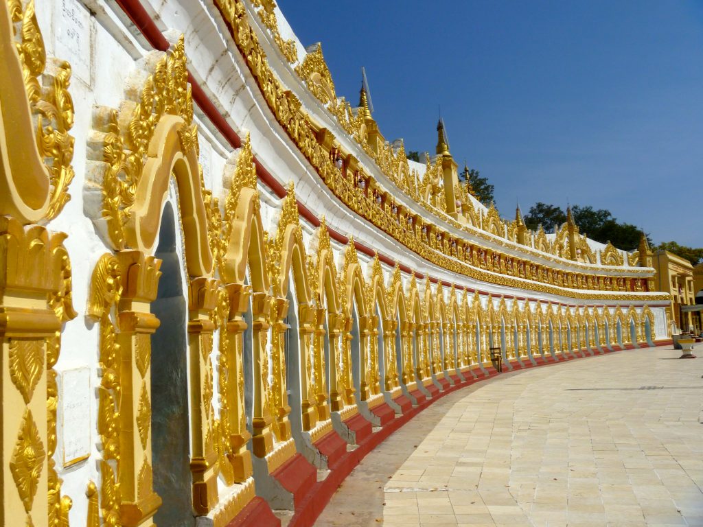 Temple Sagaing Hills Mandalay Myanmar Burma