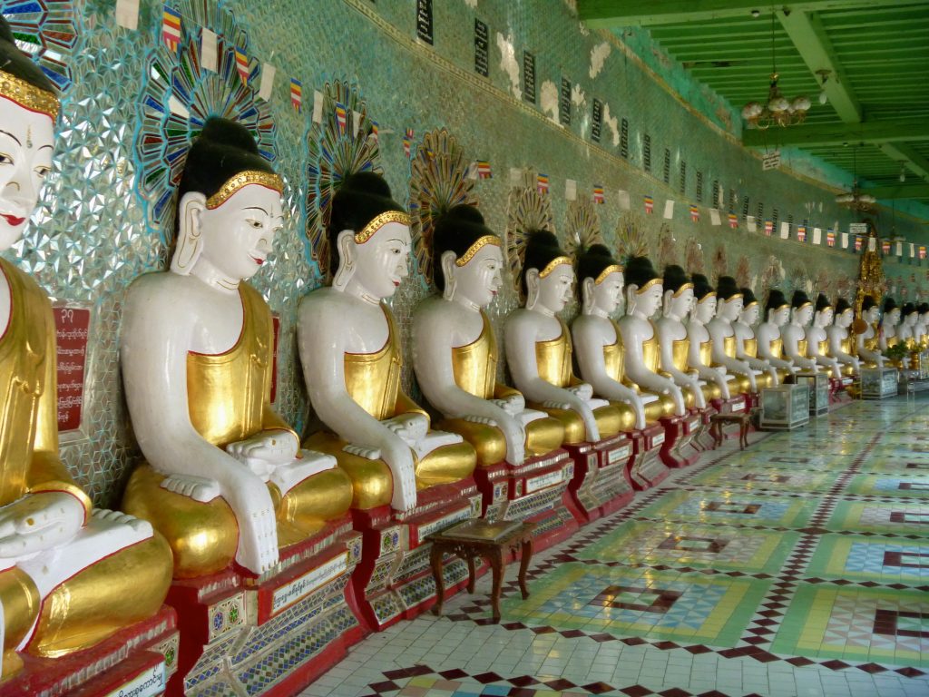 Temple Sagaing Hills Mandalay Myanmar Burma
