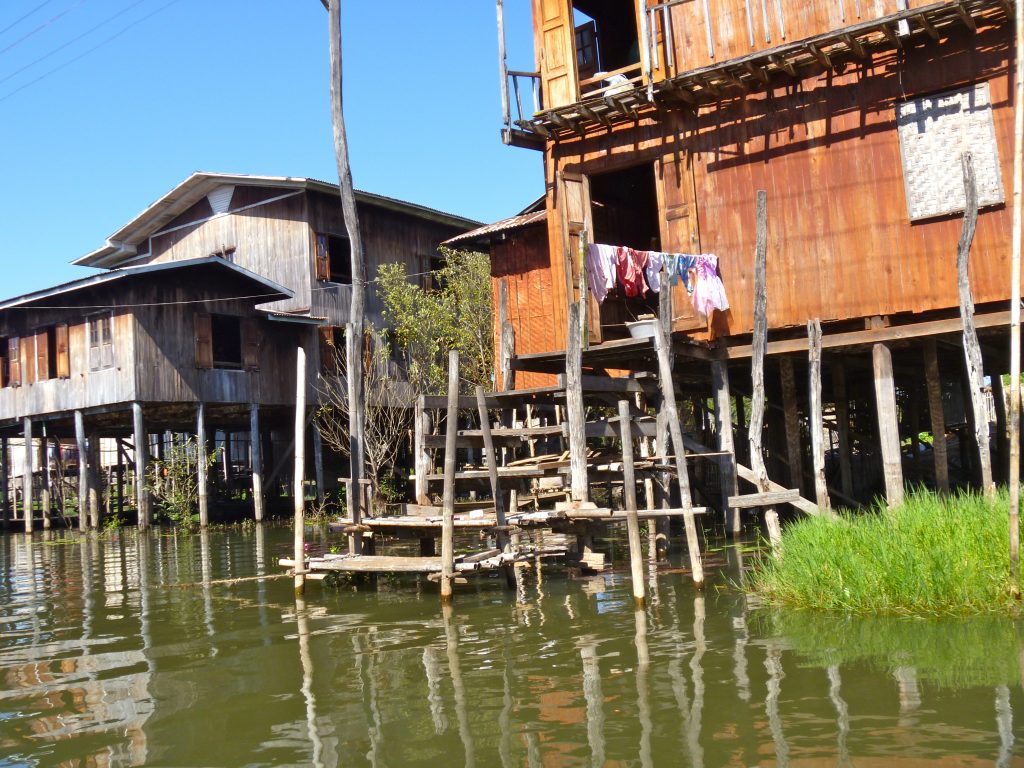 Floating Village Inle Lake Myanmar Burma