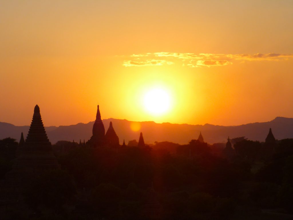 Sunset Bagan Myanmar Burma