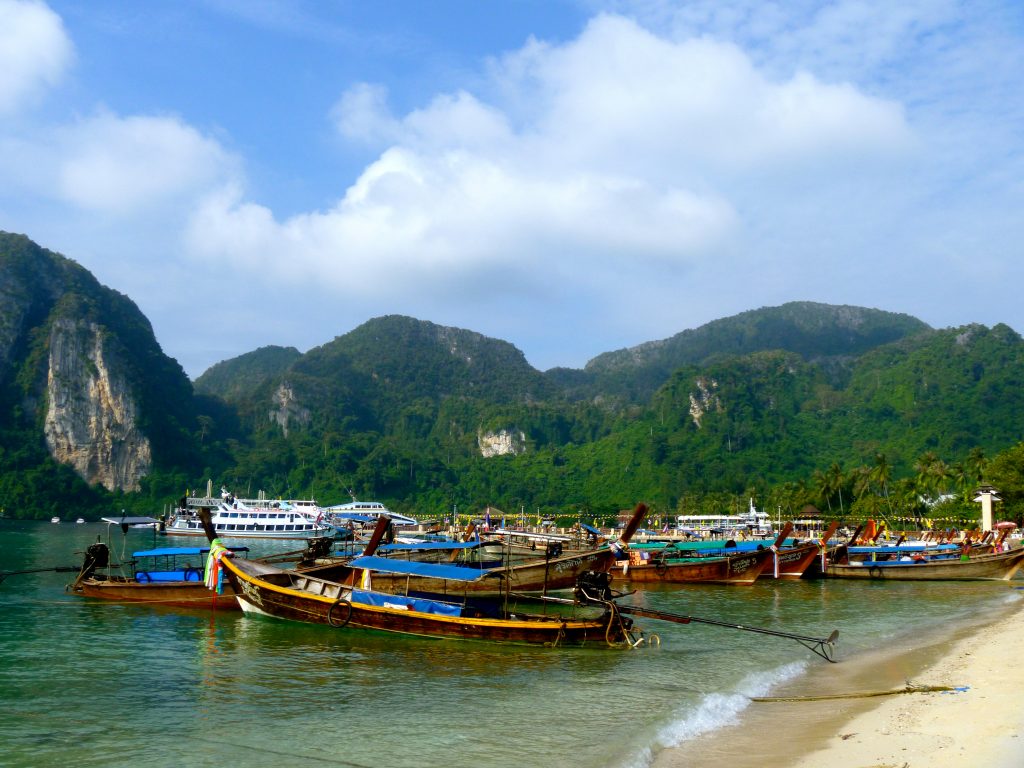 Boats Koh Phi Phi Thailand