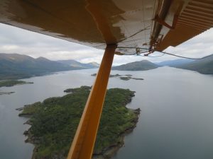 View from Sea Plane Kodiak Island Alaska United States of America USA