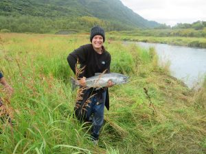 Salmon Fishing Kodiak Island Alaska United States of America USA