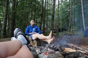 Camping, Lillooet Lake, Canada