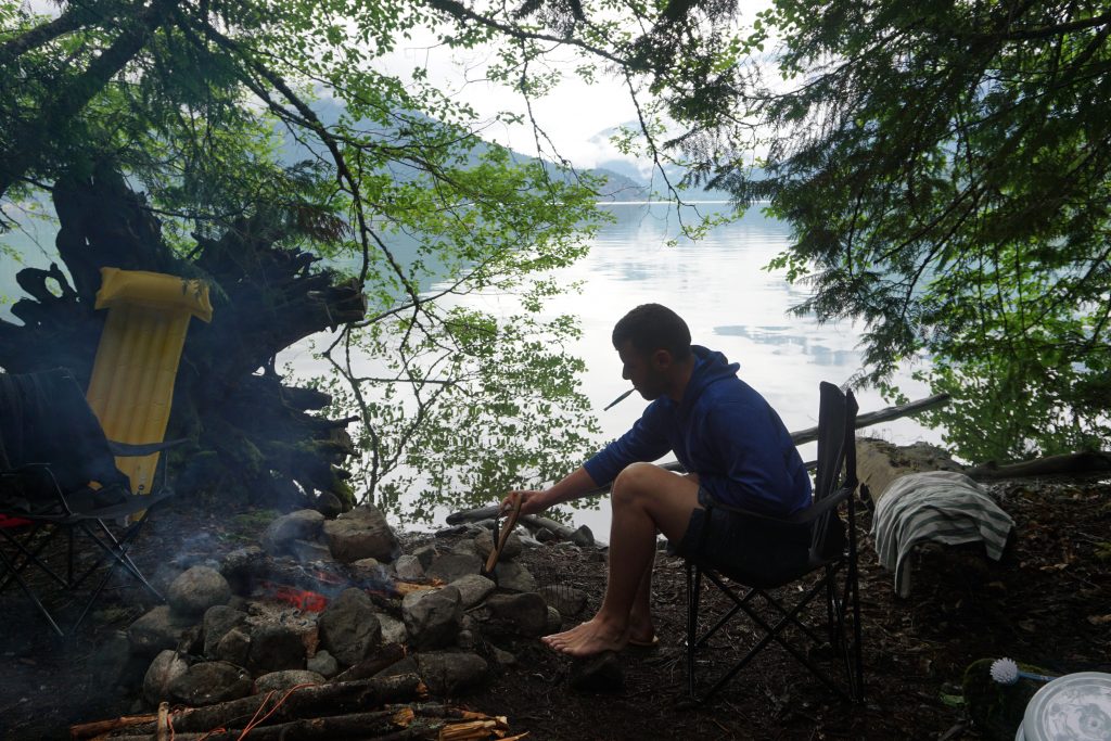 Camping, Lillooet Lake, Canada