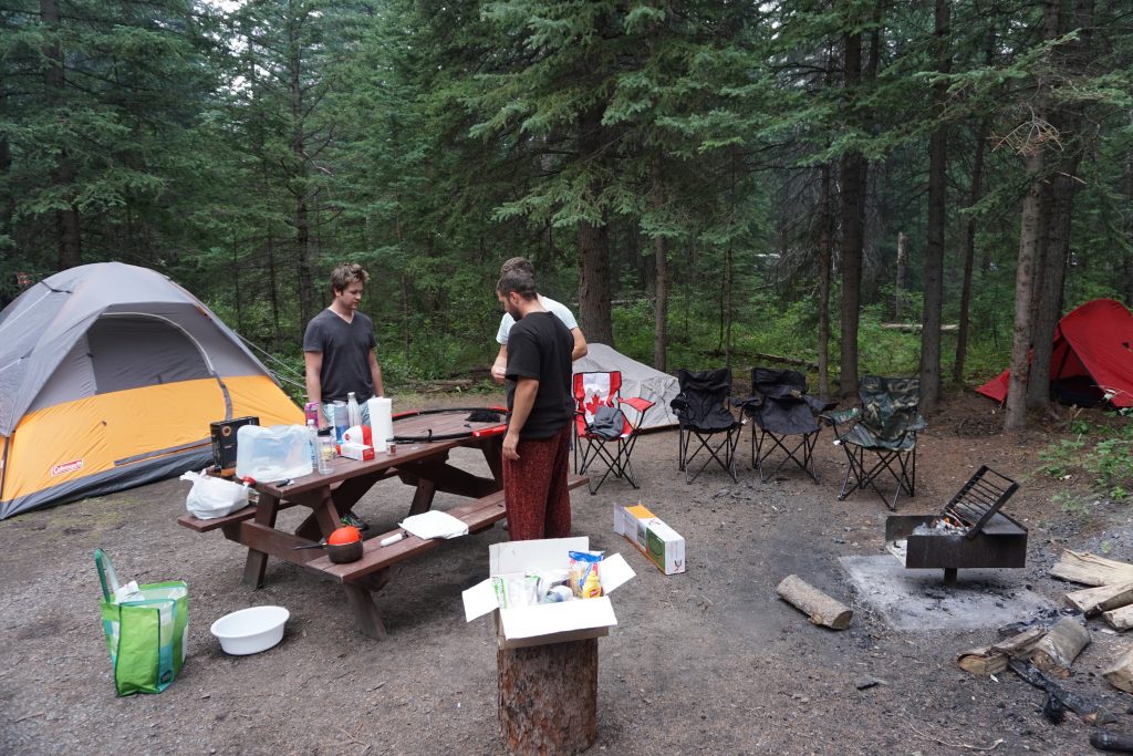 Camping, Jasper National Park, Canada