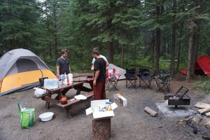 Camping, Jasper National Park, Canada