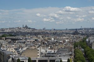 View from Arc de Triomphe, Paris, France