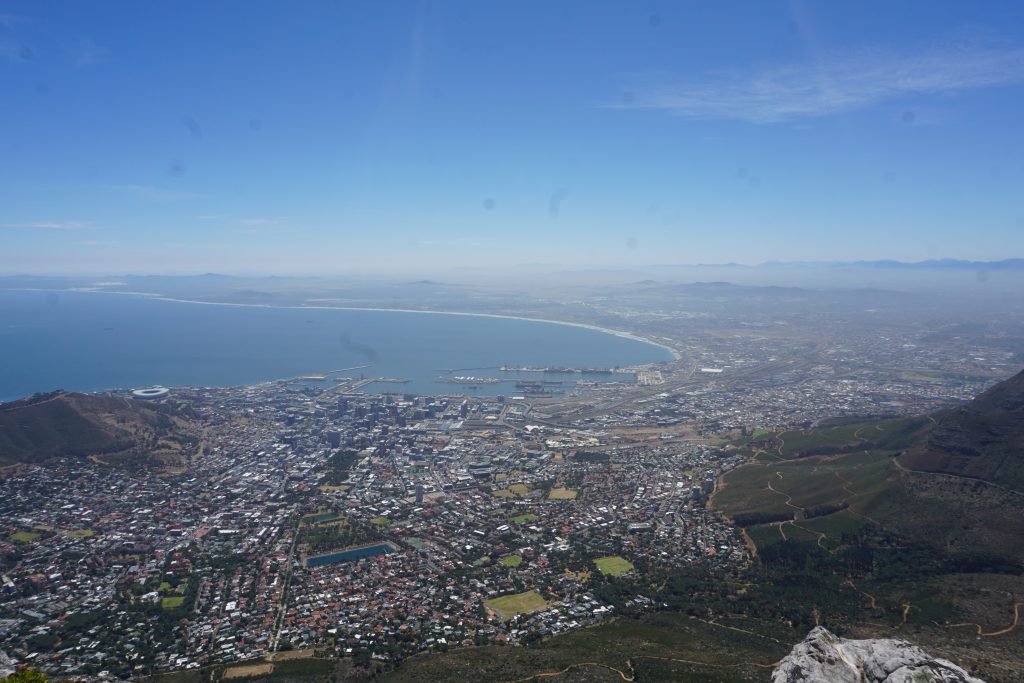 View from Table Mountain, Cape Town, South Africa