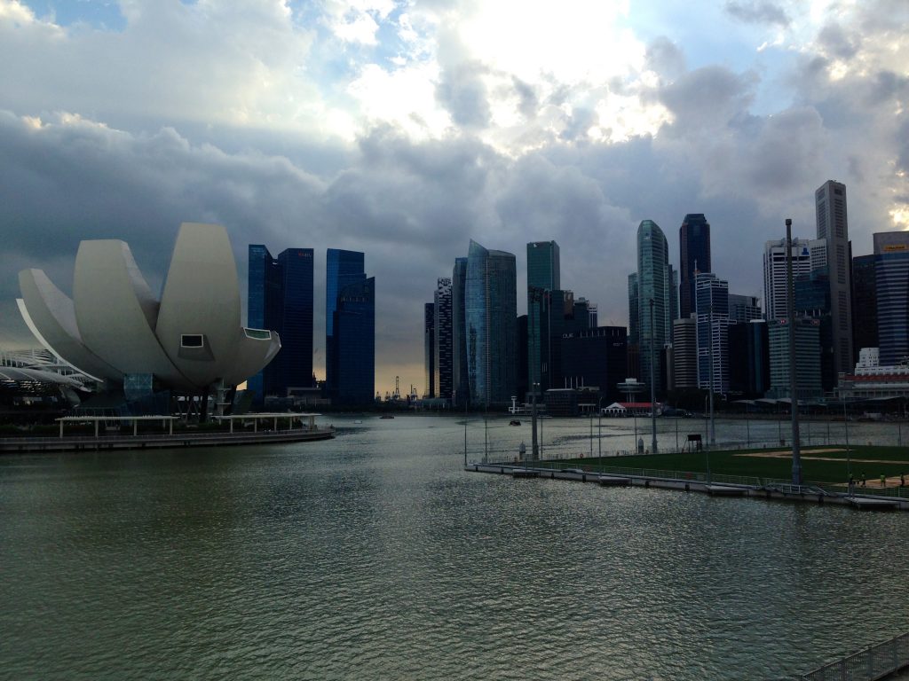 Singapore Slyline from Marina Bay